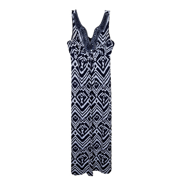 dressbarn Monochrome Geometric Maxi Dress - Picture 14 of 14